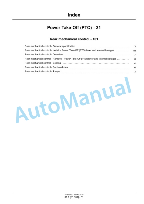 New Holland TT55, TT65, TT75 Tractor Service Manual 47899732 4 New Holland TT55, TT65, TT75 Tractor Service Manual 47899732 - Image 4