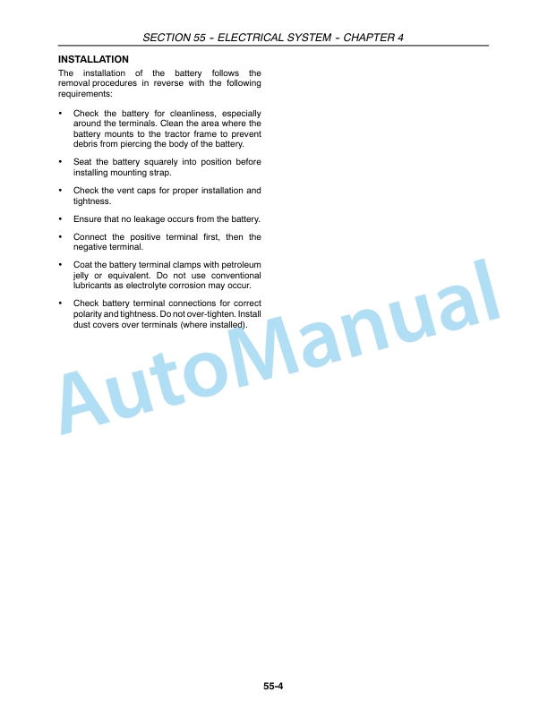 New Holland TT55, TT75 Tractor Repair Manual 87042099 5 New Holland TT55, TT75 Tractor Repair Manual 87042099-5