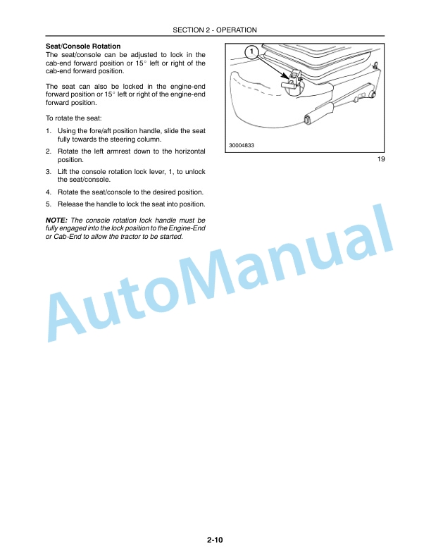 New Holland TV140 Operation and Maintenance Manual 86640630 2 New Holland TV140 Operation and Maintenance Manual 86640630-2