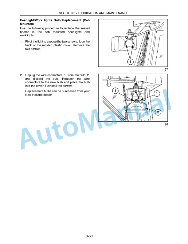 New Holland TV140 Operation and Maintenance Manual 86640630 5 New Holland TV140 Operation and Maintenance Manual 86640630-5