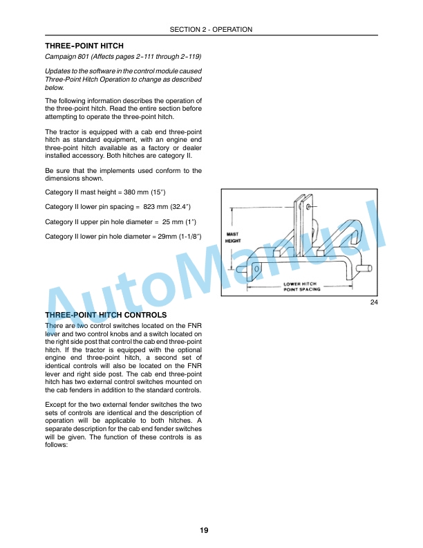 New Holland TV140 Supplement Operation and Maintenance Manual 86636866 4 New Holland TV140 Supplement Operation and Maintenance Manual 86636866-4