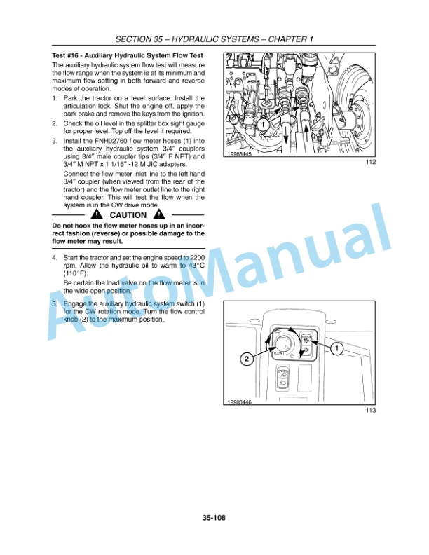 New Holland TV6070 Tractor Repair Manual 84127312 3 New Holland TV6070 Tractor Repair Manual 84127312-3