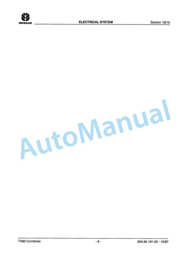 New Holland TX60 Series Repair Manual 84019441 3 New Holland TX60 Series Repair Manual 84019441 - Image 3