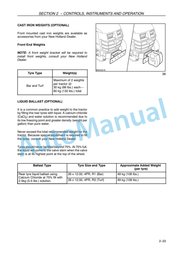 New Holland TZ21D, TZ24D Compact Tractor Operation and Maintenance Manual 84290017 3 New Holland TZ21D, TZ24D Compact Tractor Operation and Maintenance Manual 84290017 - Image 3