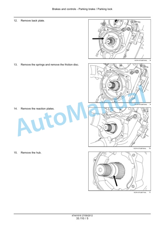 New Holland U80C Front Axle System - 25, Powered Front Axle - 100 Service Manual 47447773 5 New Holland U80C Front Axle System - 25, Powered Front Axle - 100 Service Manual 47447773-5
