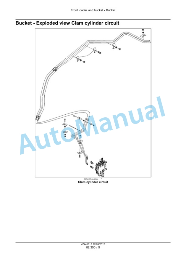 New Holland U80C Front Loader and Bucket Service Manual 47447777 3 New Holland U80C Front Loader and Bucket Service Manual 47447777-3
