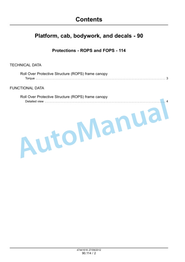 New Holland U80C Front Loader and Bucket Service Manual 47447777 5 New Holland U80C Front Loader and Bucket Service Manual 47447777-5