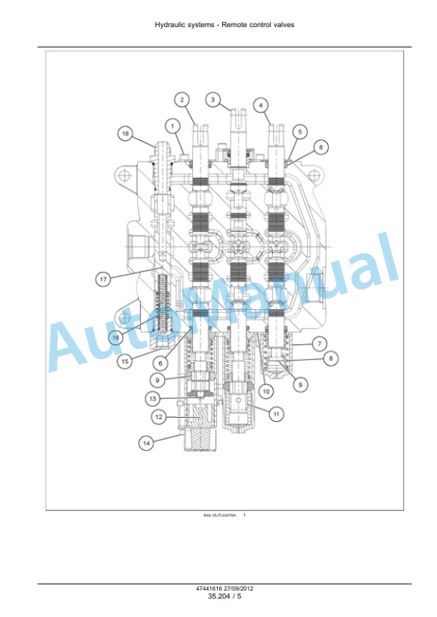 New Holland U80C Hydraulic System Service Manual 47447774 3 New Holland U80C Hydraulic System Service Manual 47447774-3