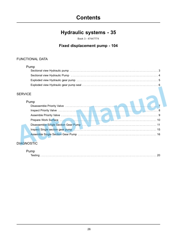 New Holland U80C Tier 4 Tractor Loader Service Manual 47447778 3 New Holland U80C Tier 4 Tractor Loader Service Manual 47447778-3