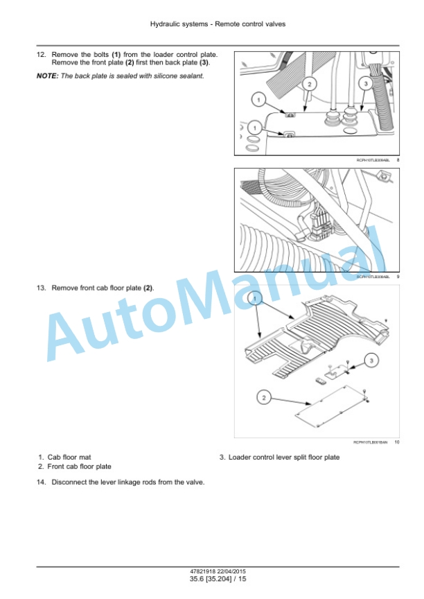New Holland U80C Tier 4B Final Tractor Loader Service Manual 47821918 3 New Holland U80C Tier 4B Final Tractor Loader Service Manual 47821918 - Image 3