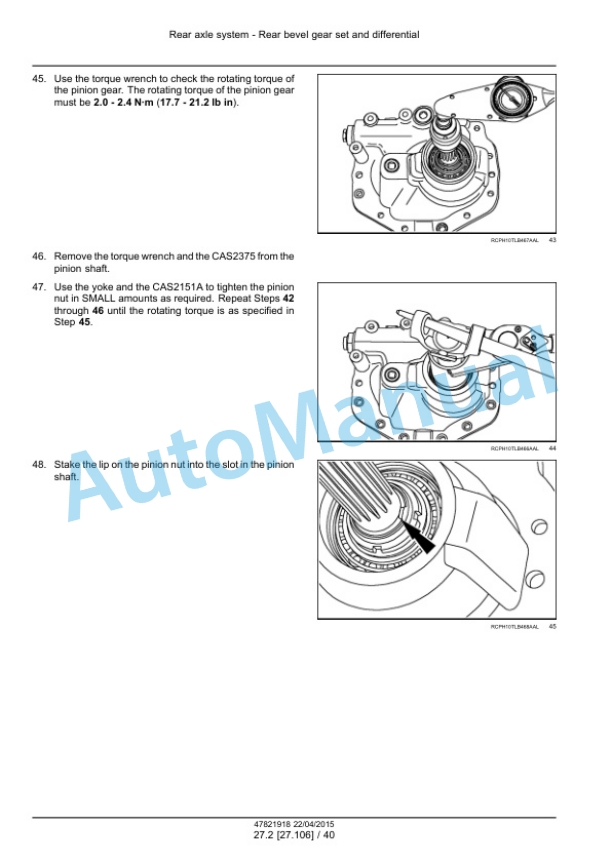 New Holland U80C Tier 4B Final Tractor Loader Service Manual 47881790 4 New Holland U80C Tier 4B Final Tractor Loader Service Manual 47881790 - Image 4