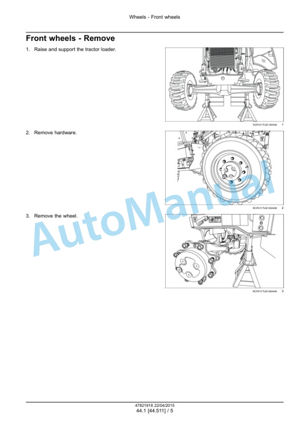 New Holland U80C Tier 4B Final Tractor Loader Service Manual 47881791 5 New Holland U80C Tier 4B Final Tractor Loader Service Manual 47881791 - Image 5