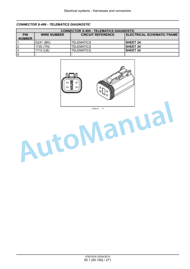 New Holland U80C Tier 4B Final Tractor Loader Service Manual 47881793 4 New Holland U80C Tier 4B Final Tractor Loader Service Manual 47881793-4