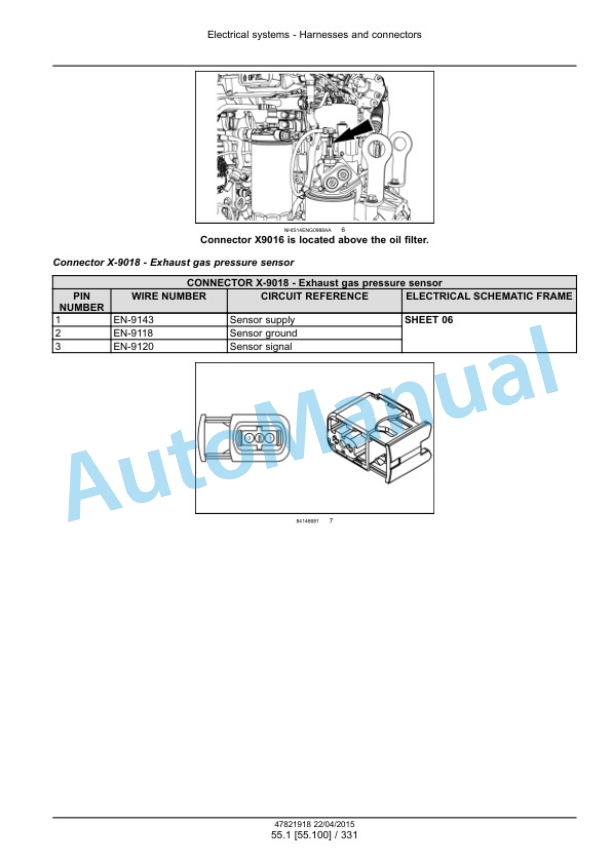 New Holland U80C Tier 4B Final Tractor Loader Service Manual 47881793 5 New Holland U80C Tier 4B Final Tractor Loader Service Manual 47881793-5