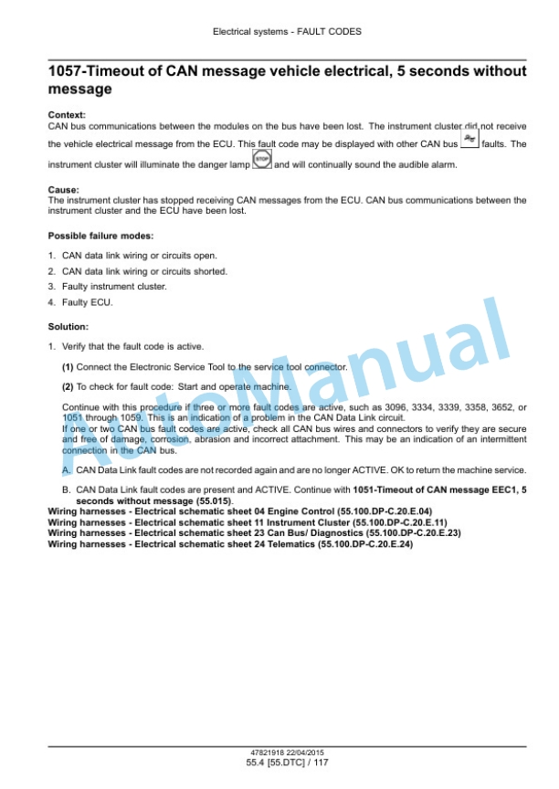 New Holland U80C Tier 4B Final Tractor Loader Service Manual 47881794 3 New Holland U80C Tier 4B Final Tractor Loader Service Manual 47881794-3