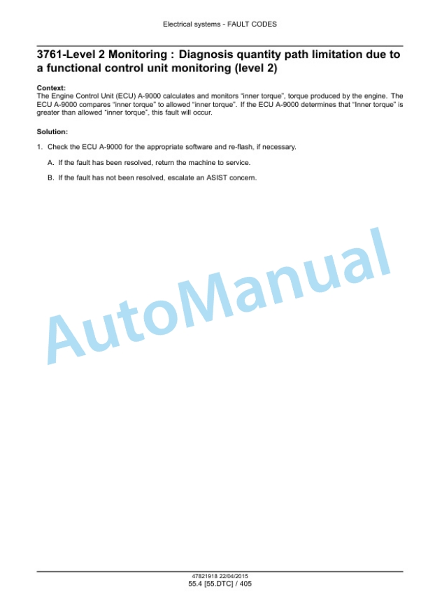 New Holland U80C Tier 4B Final Tractor Loader Service Manual 47881795 3 New Holland U80C Tier 4B Final Tractor Loader Service Manual 47881795-3