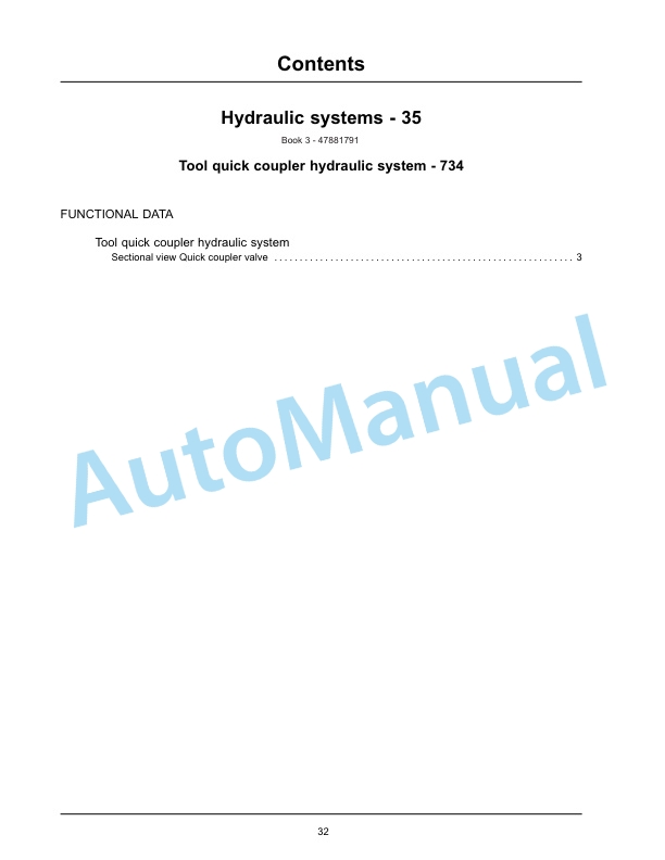 New Holland U80C Tier 4B Final Tractor Loader Service Manual 47881796 4 New Holland U80C Tier 4B Final Tractor Loader Service Manual 47881796-4