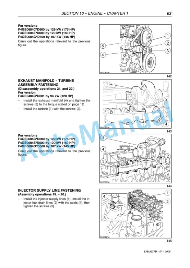 New Holland VM3080, VL5060, VL5070, VL5080 Repair Manual 87613077B 2 New Holland VM3080, VL5060, VL5070, VL5080 Repair Manual 87613077B-2
