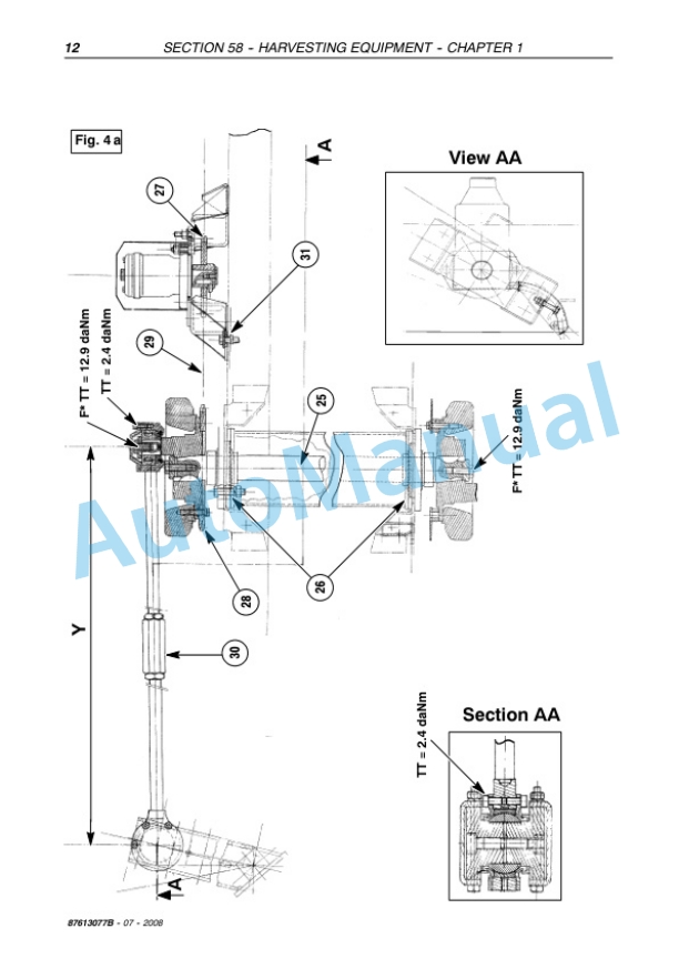 New Holland VM3080, VL5060, VL5070, VL5080 Repair Manual 87613077B 5 New Holland VM3080, VL5060, VL5070, VL5080 Repair Manual 87613077B-5
