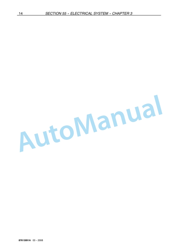 New Holland VN2080 Grape Harvester Repair Manual 87613091A 4 New Holland VN2080 Grape Harvester Repair Manual 87613091A-4