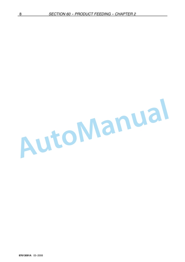 New Holland VN2080 Grape Harvester Repair Manual 87613091A 5 New Holland VN2080 Grape Harvester Repair Manual 87613091A-5