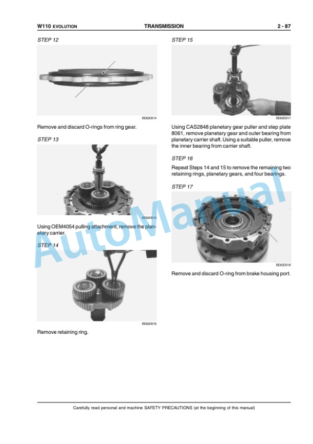 New Holland W110 Evolution Wheel Loader Service Manual 6040240400EN 3 New Holland W110 Evolution Wheel Loader Service Manual 6040240400EN-3