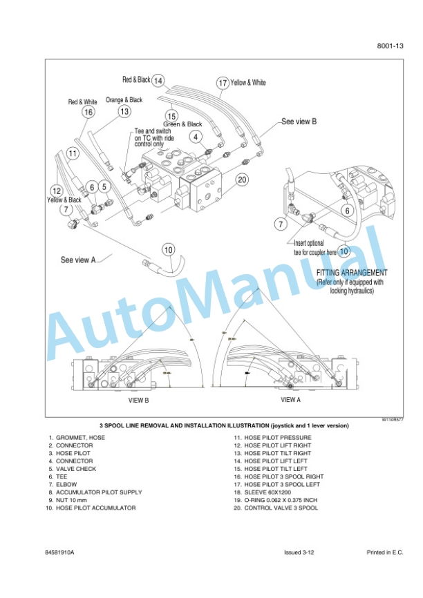 New Holland W110C Tier 4 Wheel Loader Service Manual 84581910A 5 New Holland W110C Tier 4 Wheel Loader Service Manual 84581910A-5