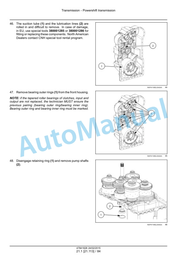New Holland W130C, W170C Tier 4B Final Wheel Loader Service Manual 47865317 2 New Holland W130C, W170C Tier 4B Final Wheel Loader Service Manual 47865317-2
