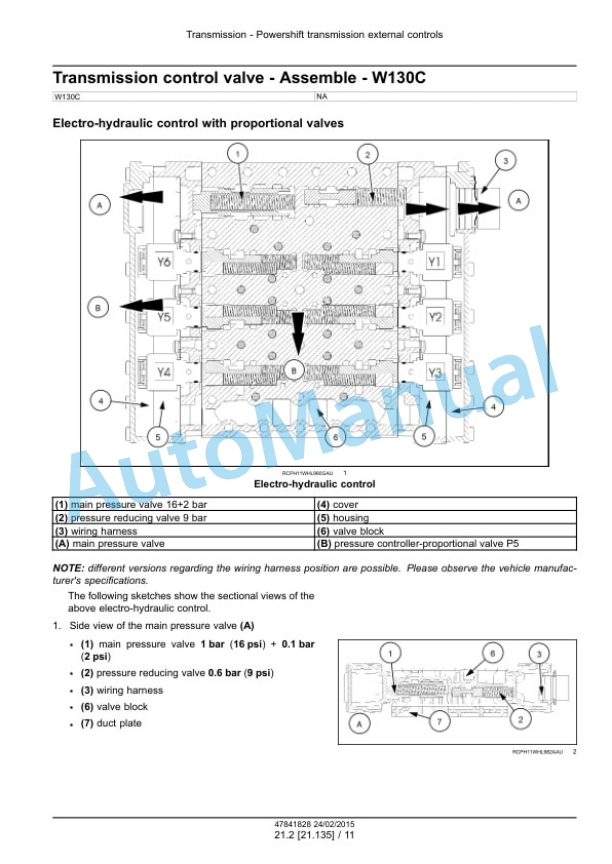 New Holland W130C, W170C Tier 4B Final Wheel Loader Service Manual 47865317 3 New Holland W130C, W170C Tier 4B Final Wheel Loader Service Manual 47865317-3