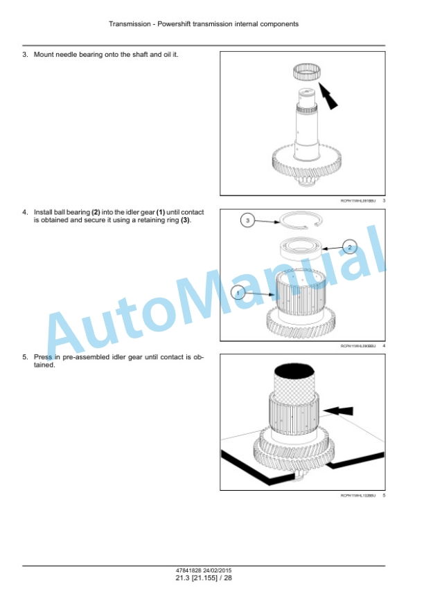 New Holland W130C, W170C Tier 4B Final Wheel Loader Service Manual 47865317 4 New Holland W130C, W170C Tier 4B Final Wheel Loader Service Manual 47865317-4