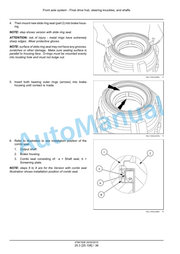 New Holland W130C, W170C Tier 4B Final Wheel Loader Service Manual 47865318 3 New Holland W130C, W170C Tier 4B Final Wheel Loader Service Manual 47865318 - Image 3
