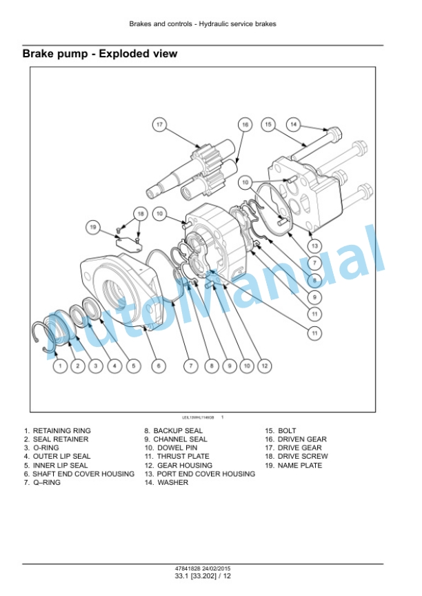 New Holland W130C, W170C Tier 4B Final Wheel Loader Service Manual 47865318 5 New Holland W130C, W170C Tier 4B Final Wheel Loader Service Manual 47865318 - Image 5