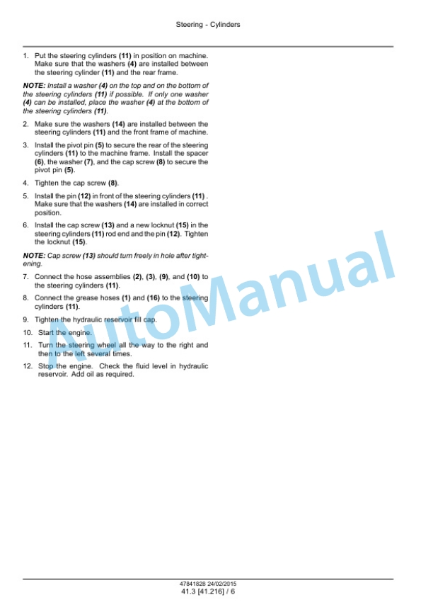 New Holland W130C, W170C Tier 4B Final Wheel Loader Service Manual 47865319 5 New Holland W130C, W170C Tier 4B Final Wheel Loader Service Manual 47865319 - Image 5