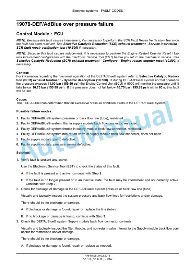 New Holland W130C, W170C Tier 4B Final Wheel Loader Service Manual 47865322 3 New Holland W130C, W170C Tier 4B Final Wheel Loader Service Manual 47865322-3