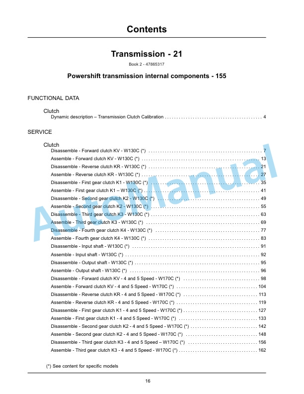 New Holland W130C, W170C Tier 4B Final Wheel Loader Service Manual 47865323 2 New Holland W130C, W170C Tier 4B Final Wheel Loader Service Manual 47865323-2