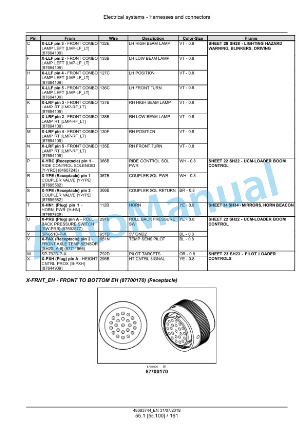 New Holland W130D, W170D Tier 2 Wheel Loader Service Manual 48083744 4 New Holland W130D, W170D Tier 2 Wheel Loader Service Manual 48083744 - Image 4