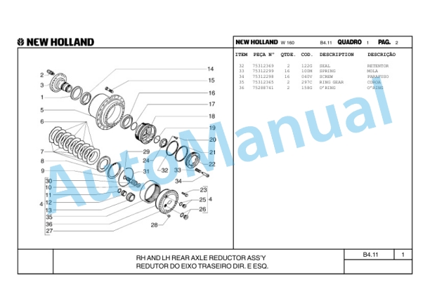 New Holland W160 Wheel Loader Parts Catalogue 75314358 BR 3 New Holland W160 Wheel Loader Parts Catalogue 75314358 BR-3