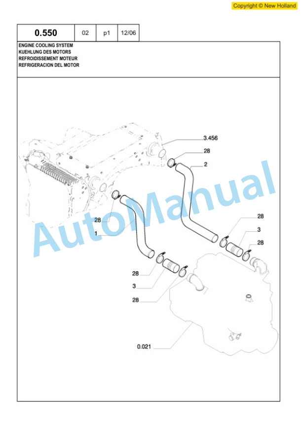 New Holland W170B Tier 3 Wheel Loader Service Parts Catalogue 6040435100 2 New Holland W170B Tier 3 Wheel Loader Service Parts Catalogue 6040435100-2
