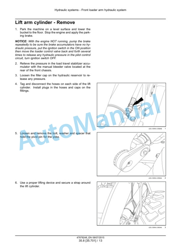 New Holland W170C Tier 4B Wheel Loader Service Manual 47878248 3 New Holland W170C Tier 4B Wheel Loader Service Manual 47878248 - Image 3