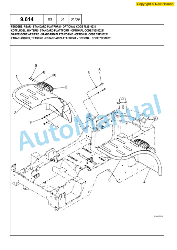 New Holland W190B Tier III Wheel Loader Service Parts Catalogue 6040435200 5 New Holland W190B Tier III Wheel Loader Service Parts Catalogue 6040435200-5