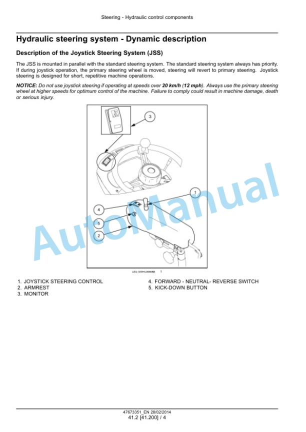 New Holland W190C, W230C Tier 4A Interim Wheel Loader Service Manual 47673351 3 New Holland W190C, W230C Tier 4A Interim Wheel Loader Service Manual 47673351 - Image 3