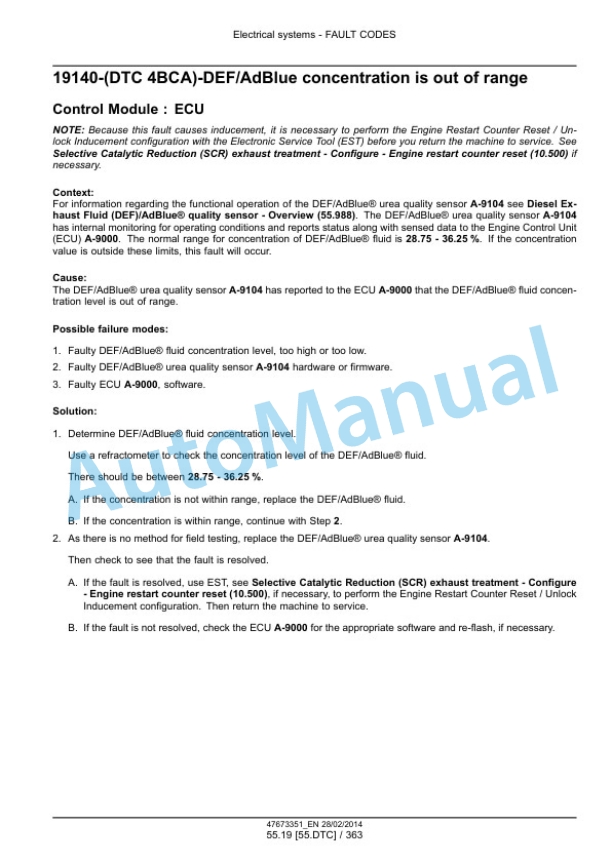 New Holland W190C, W230C Tier 4A Interim Wheel Loader Service Manual 47673351 5 New Holland W190C, W230C Tier 4A Interim Wheel Loader Service Manual 47673351 - Image 5