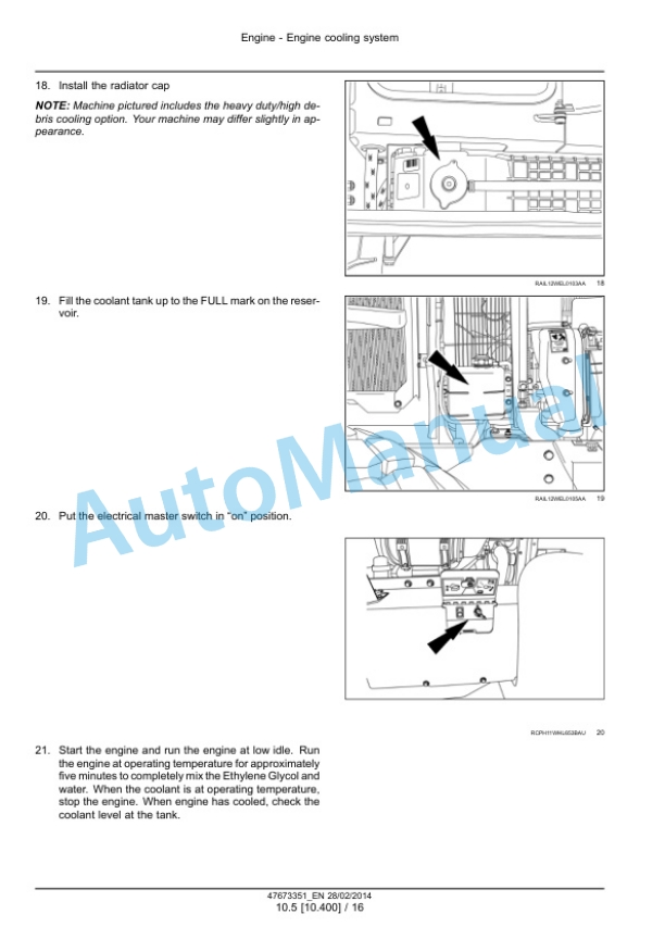 New Holland W190C, W230C Tier 4A Interim Wheel Loader Service Manual 47865326 3 New Holland W190C, W230C Tier 4A Interim Wheel Loader Service Manual 47865326 - Image 3