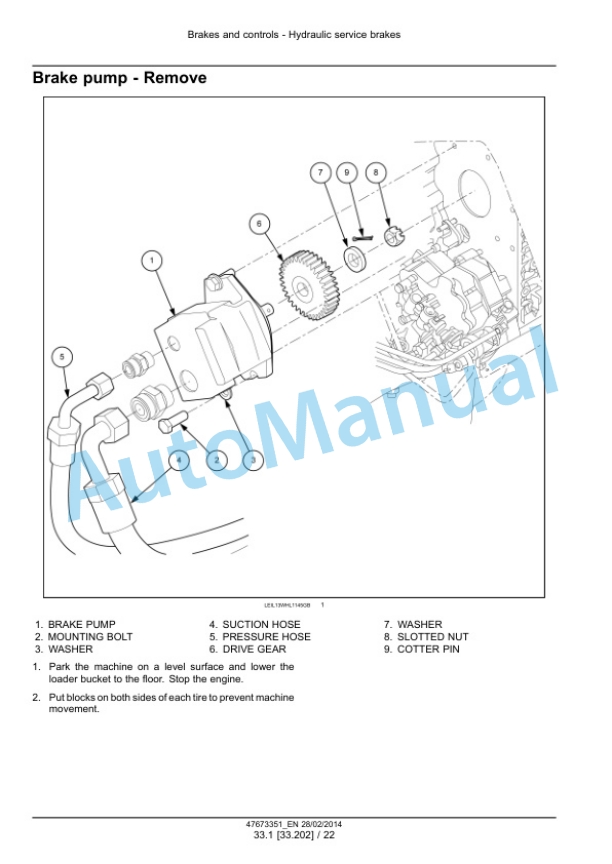 New Holland W190C, W230C Tier 4A Interim Wheel Loader Service Manual 47865327 5 New Holland W190C, W230C Tier 4A Interim Wheel Loader Service Manual 47865327 - Image 5