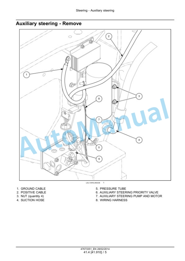 New Holland W190C, W230C Tier 4A Interim Wheel Loader Service Manual 47865328 5 New Holland W190C, W230C Tier 4A Interim Wheel Loader Service Manual 47865328 - Image 5