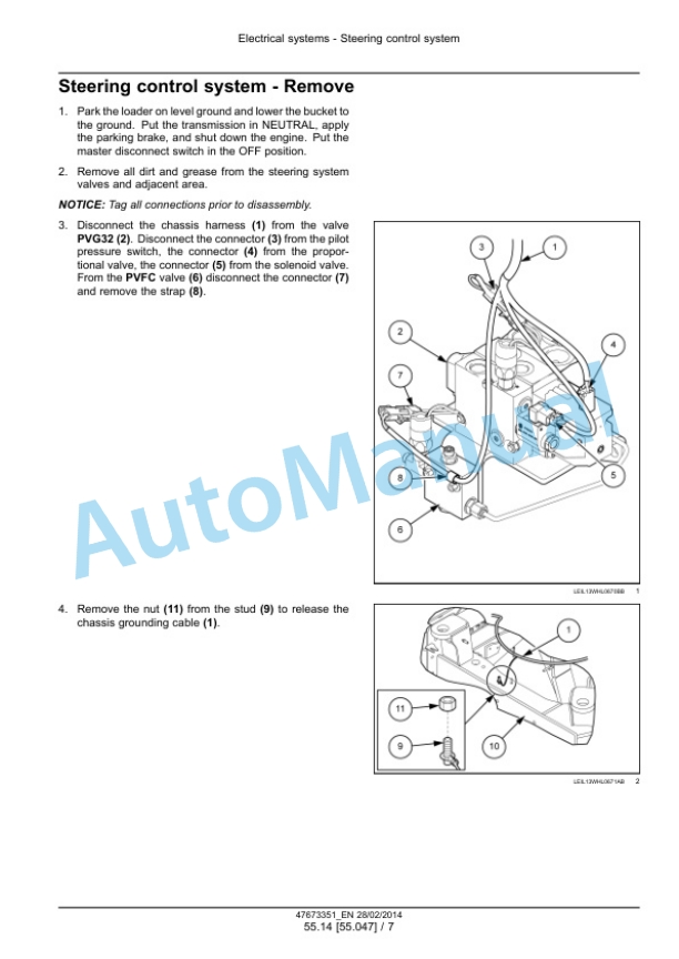 New Holland W190C, W230C Tier 4A Interim Wheel Loader Service Manual 47865329 5 New Holland W190C, W230C Tier 4A Interim Wheel Loader Service Manual 47865329 - Image 5