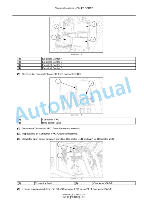 New Holland W190C, W230C Tier 4A Interim Wheel Loader Service Manual 47865330 2 New Holland W190C, W230C Tier 4A Interim Wheel Loader Service Manual 47865330-2