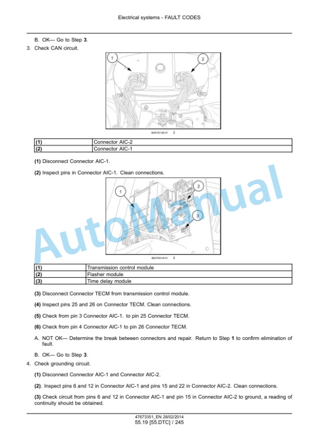 New Holland W190C, W230C Tier 4A Interim Wheel Loader Service Manual 47865330 4 New Holland W190C, W230C Tier 4A Interim Wheel Loader Service Manual 47865330-4