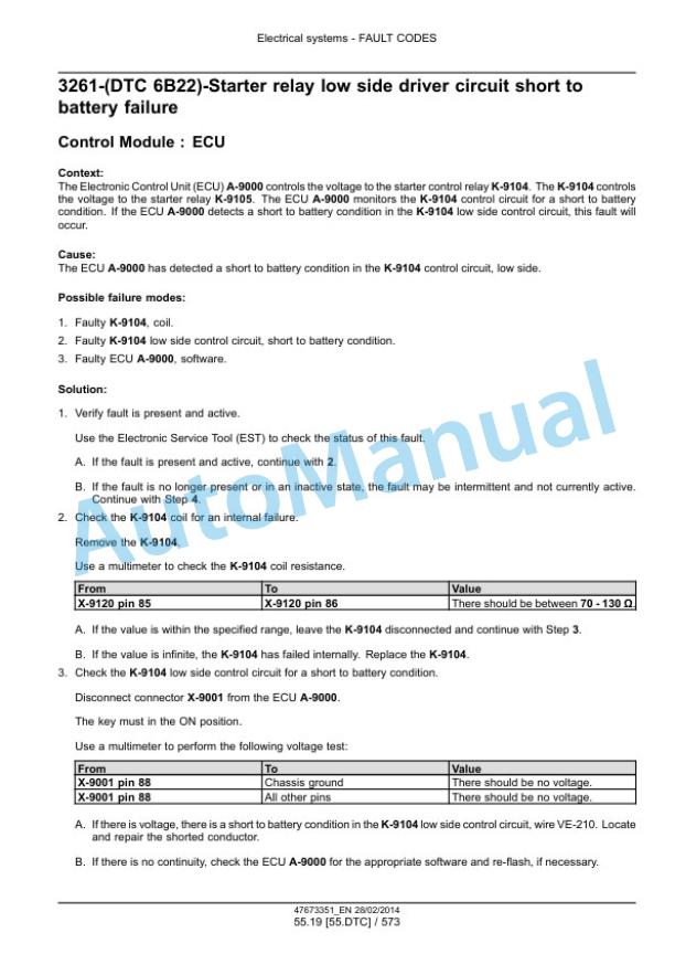 New Holland W190C, W230C Tier 4A Interim Wheel Loader Service Manual 47865331 3 New Holland W190C, W230C Tier 4A Interim Wheel Loader Service Manual 47865331-3