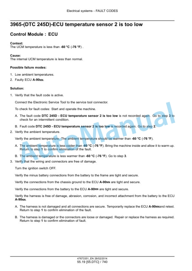 New Holland W190C, W230C Tier 4A Interim Wheel Loader Service Manual 47865331 5 New Holland W190C, W230C Tier 4A Interim Wheel Loader Service Manual 47865331-5